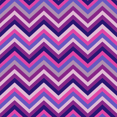 Seamless Chevron Zigzag Pattern in Pink and Purple Tones
