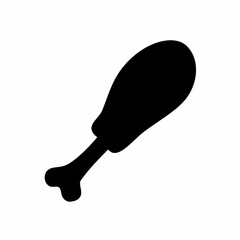 Chicken meat silhouette. Flat image