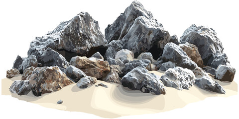 reef rock seascape beaches sand png, ocean view, coastal background, nature ocean, summer beach, 3D rendered seascape, tropical coast, peaceful water scene, marine ecosystem © aura studio