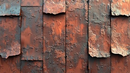 Rustic Oxidized Metal Wall Texture: Awe-inspiring Industrial Design