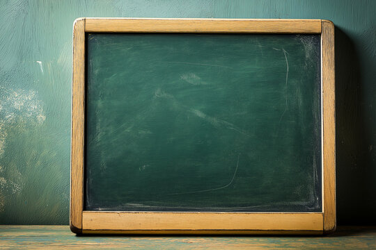 Think outside the box on school green blackboard . startup education concept. creative idea. leadership
