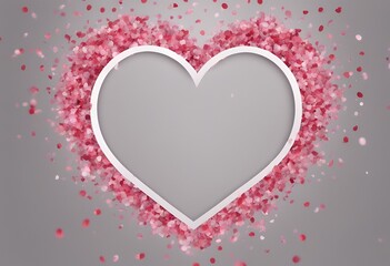 frame transparency isolated confetti red shape grid pink heart vector background happy day feeling love decoration border art colours greeting illustration couple paper cloud little abstract card