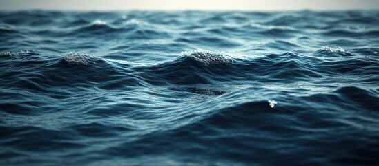 Fototapeta premium Close up of rippling ocean waves