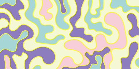 Fototapeta premium Papercut multi layers 3D color texture vector background. Abstract topography concept design or flowing liquid illustration for website template. Smooth origami art shape paper cut