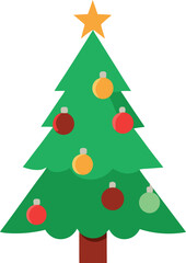 christmas tree vector illustration
