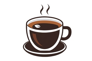 Obraz premium A steaming cup of coffee on a saucer, perfect for a morning pick-me-up.