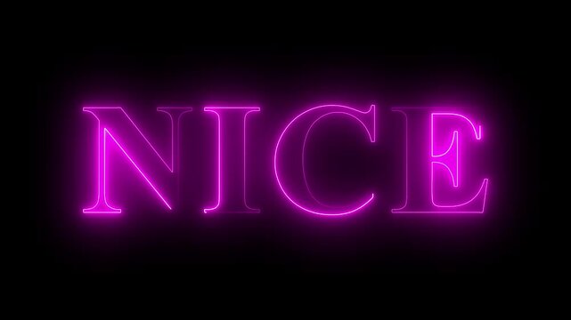 Hello neon text animation. Glowing neon sign Hello on black background. neon sign Hello icon.