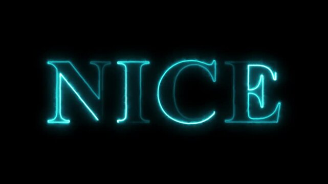 Hello neon text animation. Glowing neon sign Hello on black background. neon sign Hello icon.