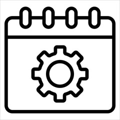 Gear Simple Icon Vector Illustration Concept