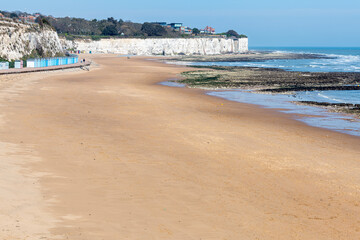 Dumpton Bay between Broadstairs and Ramsgate in Kent, England