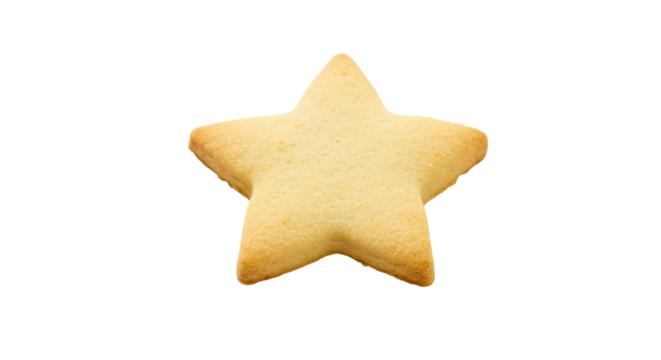 Isolated star cookie