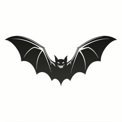 Fototapeta premium Bats like Halloween symbols are a wet-weather icon with a blue sky pattern