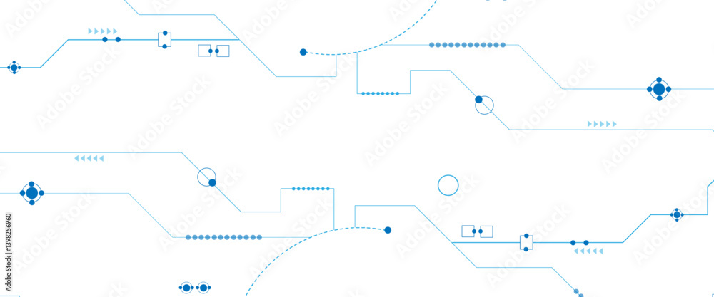 Aufkleber vector design motherboard or circuit board on white background. abstract modern engineering, science