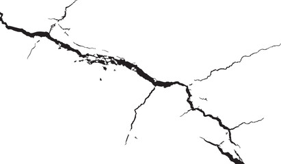 Texture soil dry crack background pattern. black and white vintage of cracked concrete scribble effect.	