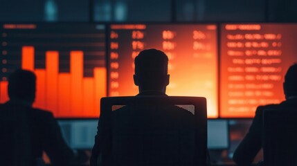 Fototapeta premium A strategic meeting with asset managers analyzing trend data and forecasts to optimize investment portfolios