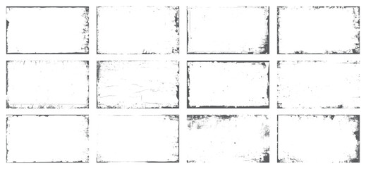 grunge border set. Decorative vintage frames borders background. Vintage border texture. abstract grunge border design	