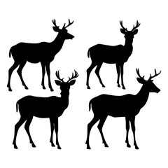deer silhouette collection