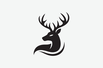 Obraz premium Deer logo in different style