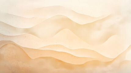 Soft Beige and Gold Gradient Background with Wavy Lines
