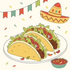 fast food background