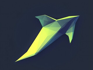 Naklejka premium Polygonal Dolphin