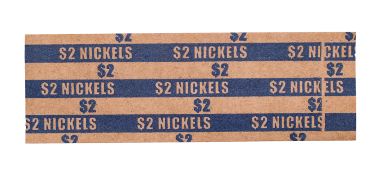 Nickel Paper Roll on a transparent background 