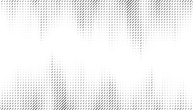 Black and white abstract transition pattern with dash line for modern and sporty design element. Spoty background. Vector Format Illustration 