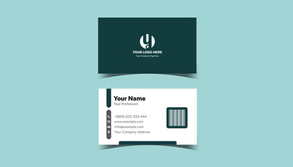 Creative business card template. Business Card Mockup. template, Clean professional business card template, visiting card template. Unique and creative for corporate employees.