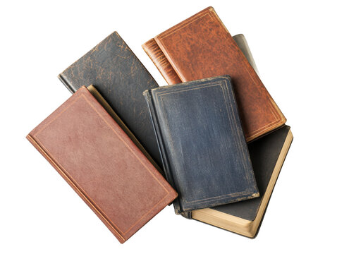 Stack of old antique books vintage books hardcover books study knowledge literature