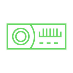 Car Radio Icon Design