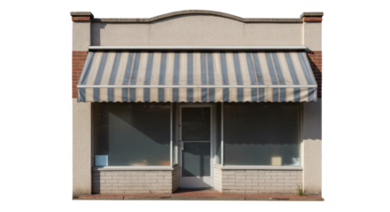 Isolated Storefront with Awning