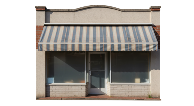 Isolated Storefront with Awning