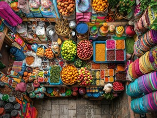 Vibrant Market Stall