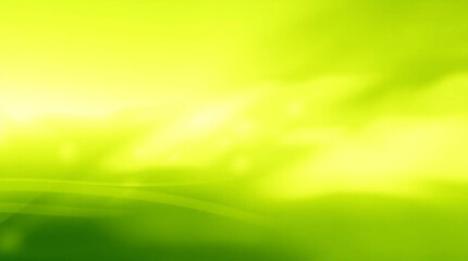 Obraz premium Energetic Lime Green Abstract Design Soft Gradient Nature-Inspired Brushstrokes, and Motion Blur in Panoramic Layout