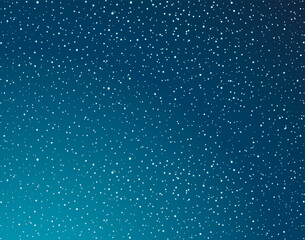 Stars in the night sky. Vector drawing