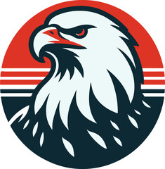 american eagle and flag