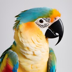parrot  white background