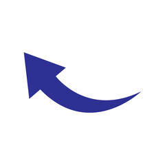 curve arrow icon design illustration