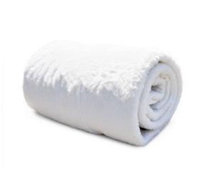 Cozy Comfort, A Detailed Illustration of a Soft, Rolled White Bath Towel Offering Warmth and Luxury, Perfect for Relaxation and Spa Concepts or Cleanliness promotion