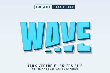 Wave Editable Text Effect