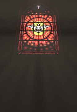 Esp&iacute;rito Santo de Deus. Pentecostes - Ilustra&ccedil;&atilde;o 3D