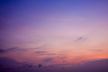 Colorful cloud and sky use for wallpaper or background, Bright sunset Paradise and cloud, Beautiful sky at twilight times on sea, Beautiful sky at sunset time, Colorful cloud and sky in the evening.