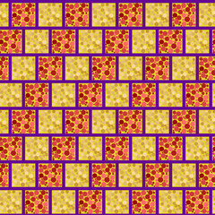 Abstract geometric pattern - square 19 for wrapper design, packaging or printing on textiles, clothes