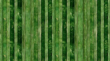 Fototapeta premium Seamless Green Wooden Planks Texture Rustic Weathered Vertical Stripes Aged Paint Background
