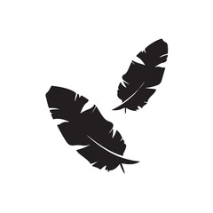 Vector illustration of an eagle with angel wings in flight, showcasing a silhouette design of freedom and wildlife