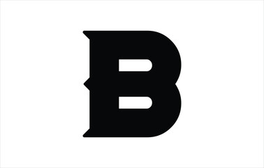 Creative Letter B Typography Vector Template. Elegant Letter B logo