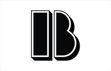 Creative Letter B Typography Vector Template. Elegant Letter B logo