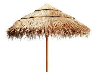 Stock photo of beach umbrella tiki hut style for summer vacation tropical resort 81