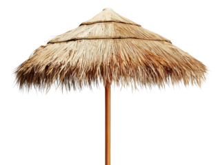 Stock photo of beach umbrella tiki hut style for summer vacation tropical resort 81