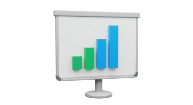 Isolated Bar Graph Presentation